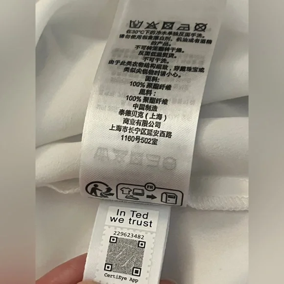 NWT Ted Baker Women's Ivory Angel Sleeve Fit-Flare Mini Dress US size 4 - Picture 14 of 15